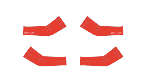 Nascent Red/Black Custom Arm Warmers (unisex)