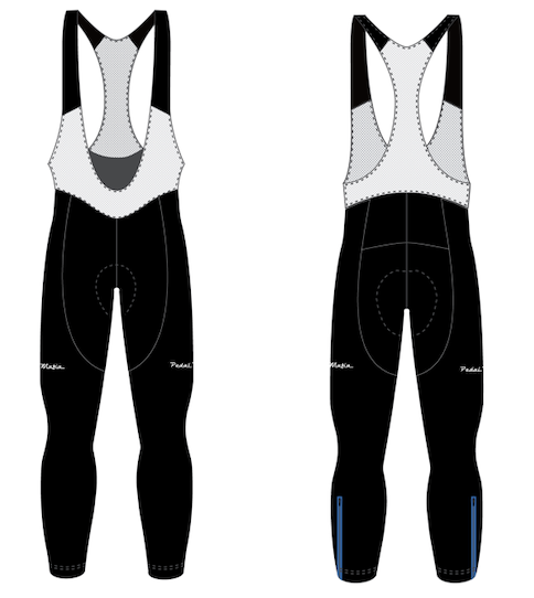 PM Long Thermal Bibs Black (Women's)