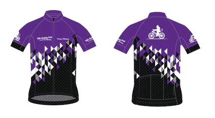 Velo Monkey Custom Purple Tech Jersey (male)