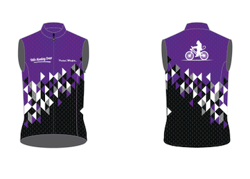 Velo Monkey Custom Purple Gilet (unisex)