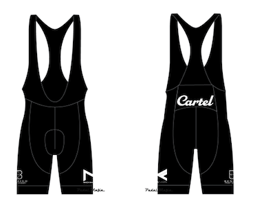 Cartel Pro Bib Black/White (Men's)