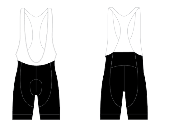Turtles Bike Club Custom Bib Core Male
