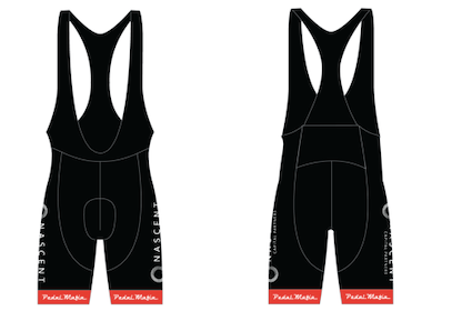 Nascent Red/Black Custom Tech Bib Female