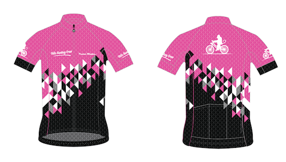 Velo Monkey Custom Pink Tech Jersey (female)